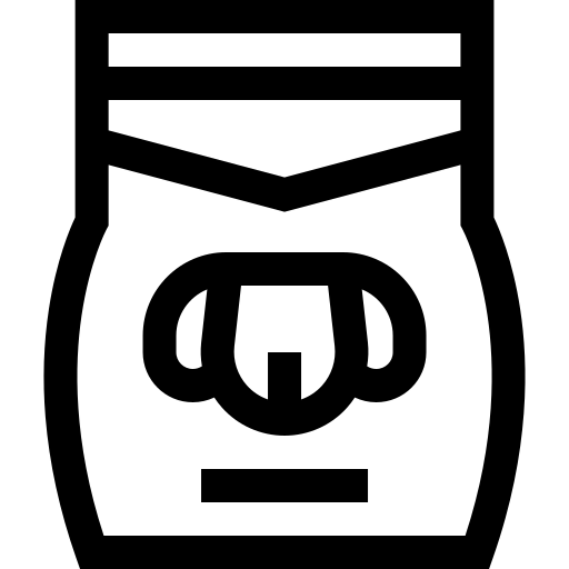 dierenvoeding Basic Straight Lineal icoon