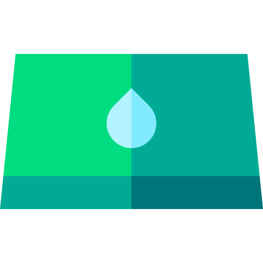 Water bowl Basic Straight Flat icon