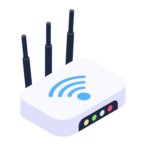 draadloze router Generic Isometric icoon