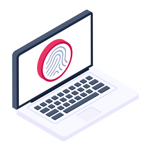 biometrische identificatie Generic Isometric icoon