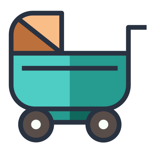 Baby stroller Generic Outline Color icon