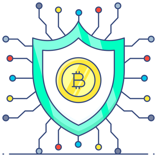 cifrado de bitcoin Generic Outline Color icono