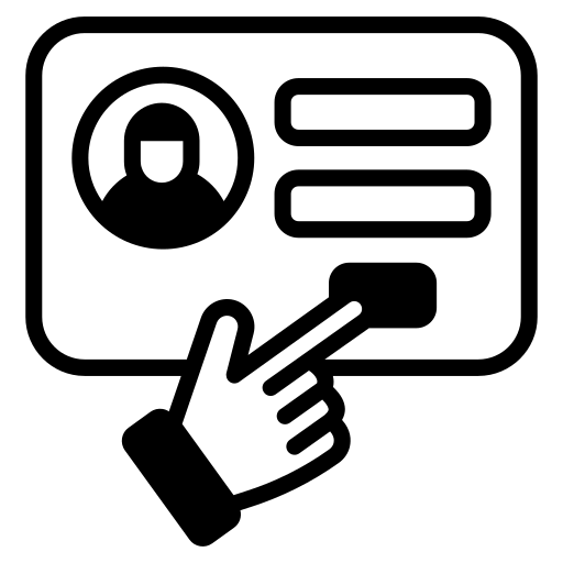 rejestracja online Generic Glyph ikona