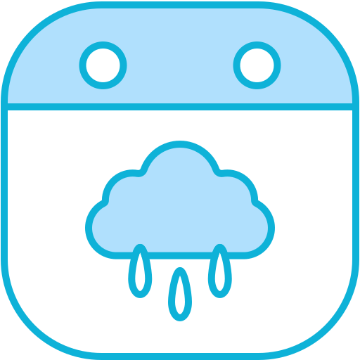 pluie Generic Blue Icône