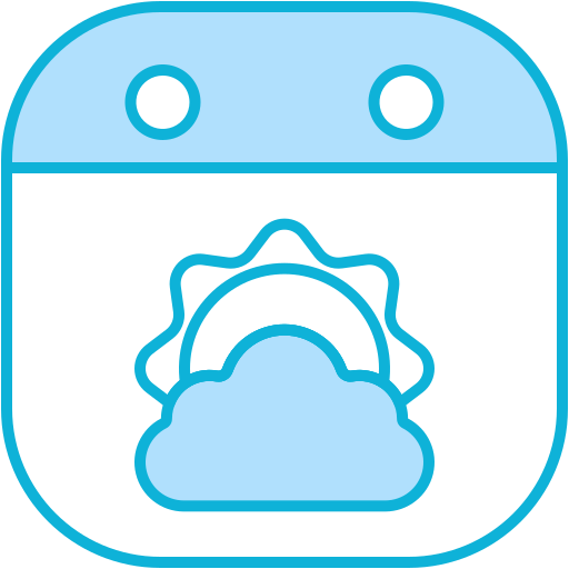 nublado Generic Blue icono