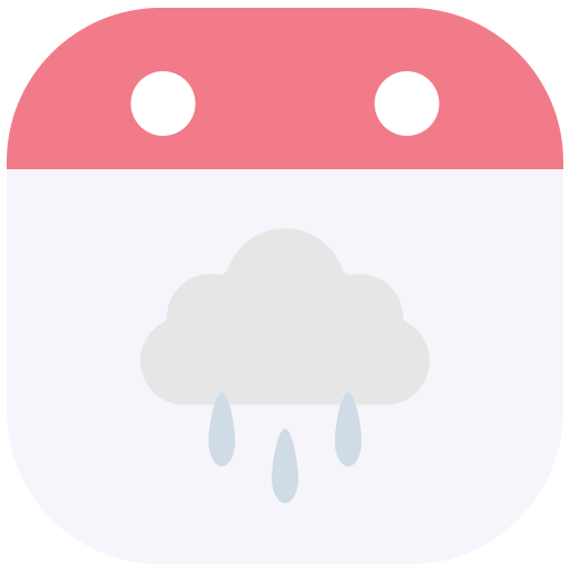 pluie Generic Flat Icône