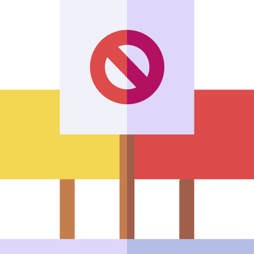boycot Basic Straight Flat icoon