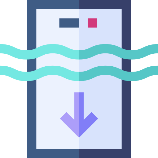 Waterproof Basic Straight Flat icon