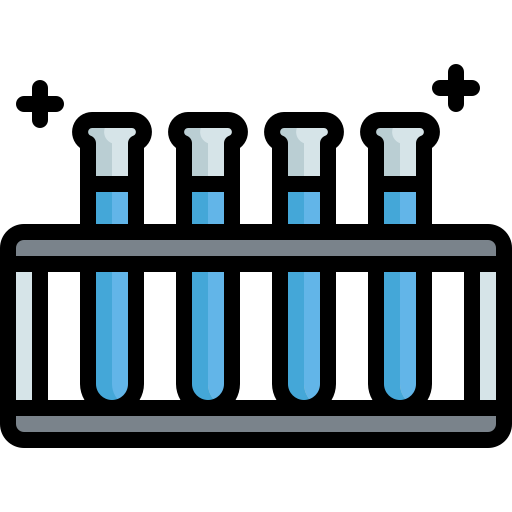 reageerbuis Generic Outline Color icoon