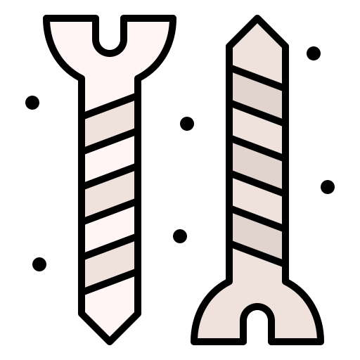 Screws Generic Outline Color icon