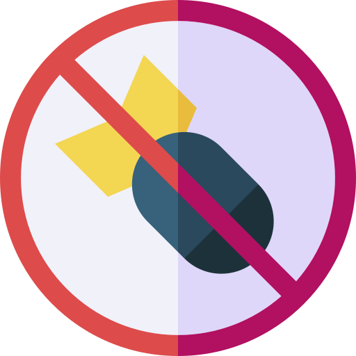 No war Basic Straight Flat icon