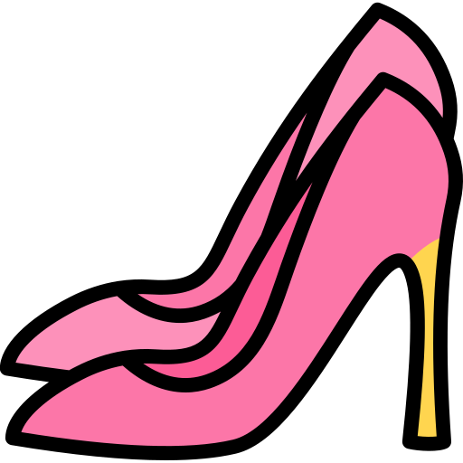 Высокие каблуки Generic Outline Color иконка