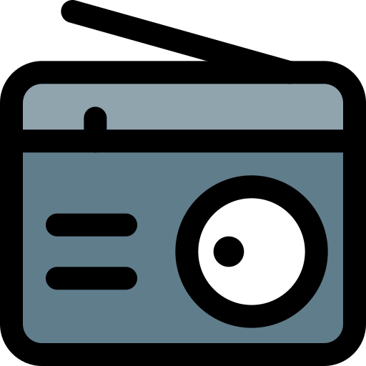 radio Pixel Perfect Lineal Color icon