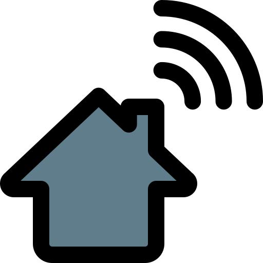 Умный дом Pixel Perfect Lineal Color иконка