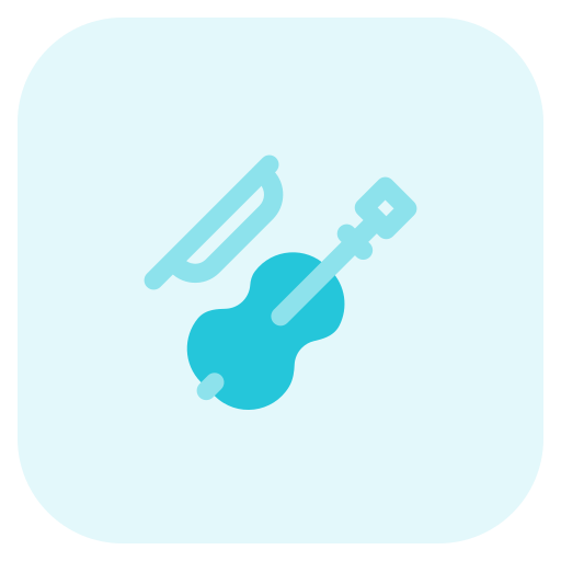 바이올린 Pixel Perfect Tritone icon