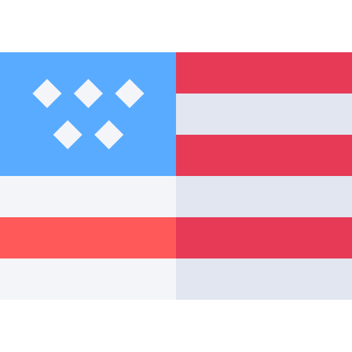 미국 Basic Straight Flat icon