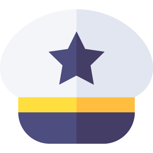 밀리터리 모자 Basic Straight Flat icon