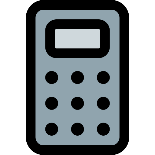 Calculator Pixel Perfect Lineal Color icon