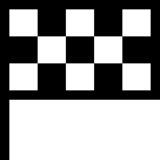 bandeira quadriculada Basic Straight Lineal Ícone