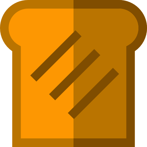 Toast Basic Straight Flat icon