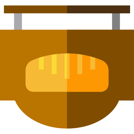 bäckerei Basic Straight Flat icon