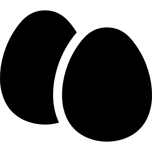 huevos Basic Straight Filled icono