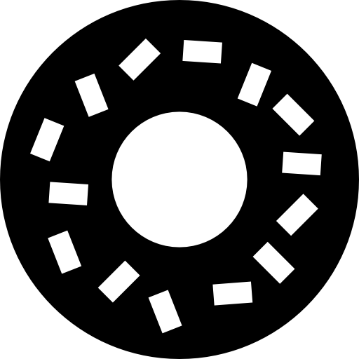 ドーナツ Basic Straight Filled icon
