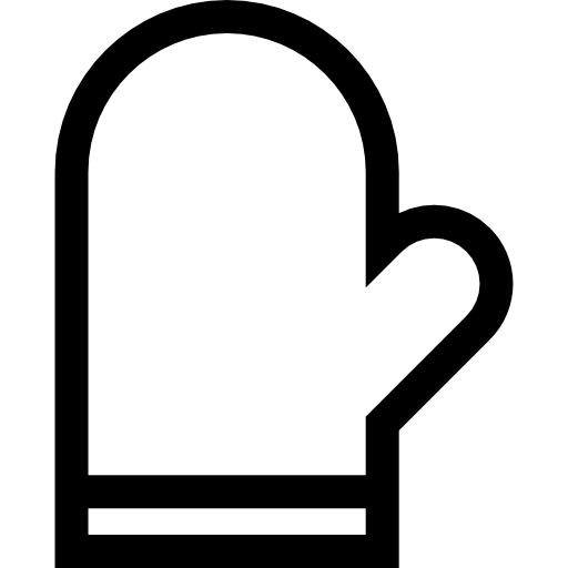 guante de cocina Basic Straight Lineal icono