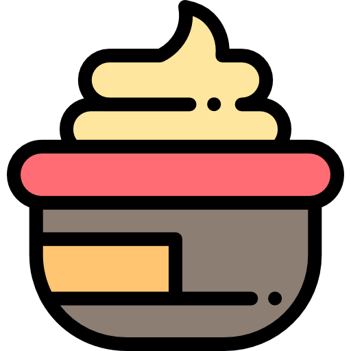 丼鉢 Detailed Rounded Lineal color icon