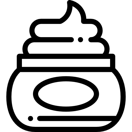 krem Detailed Rounded Lineal ikona