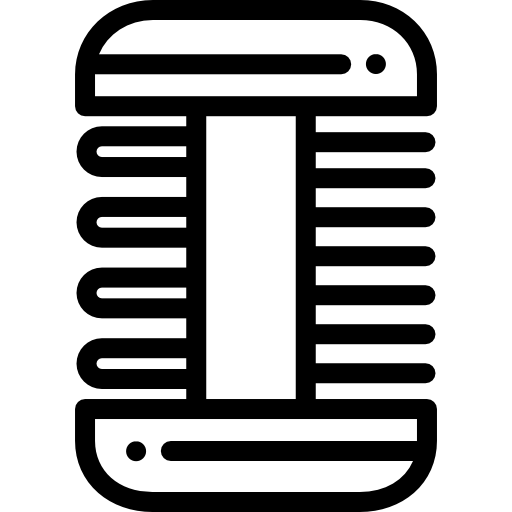 grzebień Detailed Rounded Lineal ikona