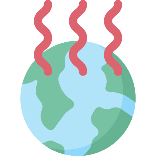 opwarming van de aarde Special Flat icoon