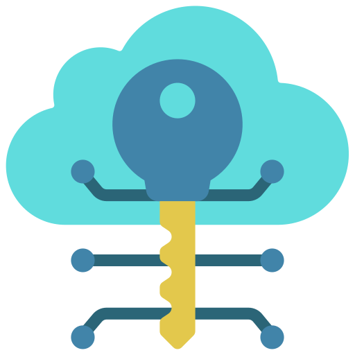 Unsecure cloud Juicy Fish Flat icon