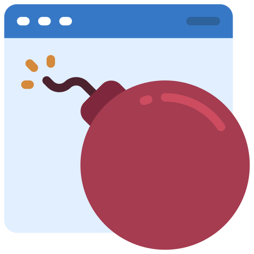 Cyber attack Juicy Fish Flat icon