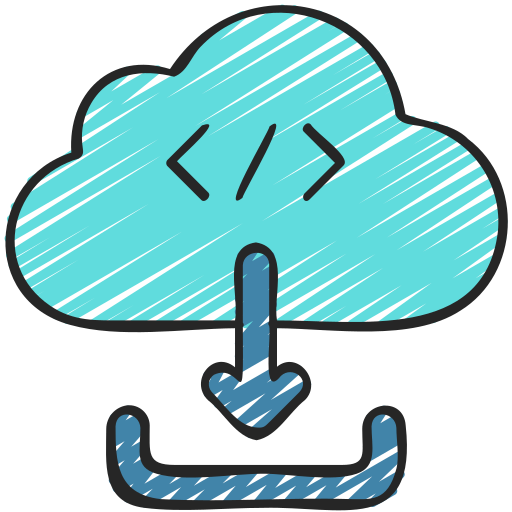 cloud-download Juicy Fish Sketchy icon