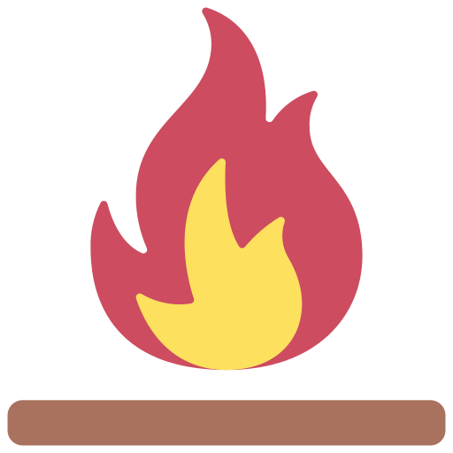 ogień Juicy Fish Flat ikona