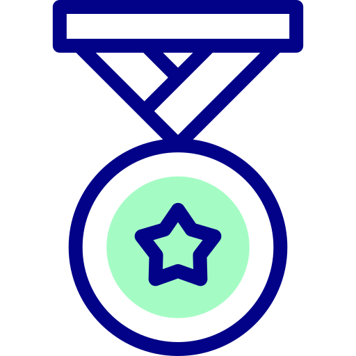 Medal Detailed Mixed Lineal color icon