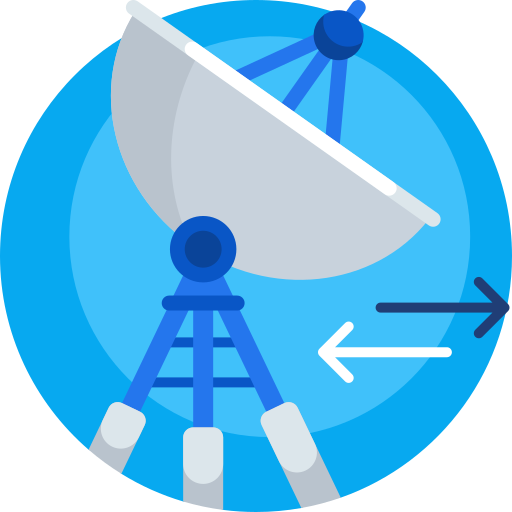 Satellite dish Detailed Flat Circular Flat icon