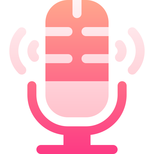 mikrofon Basic Gradient Gradient ikona
