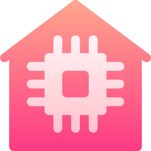inteligentny dom Basic Gradient Gradient ikona