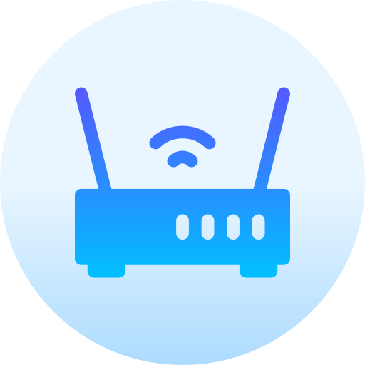 wi-fi роутер Basic Gradient Circular иконка