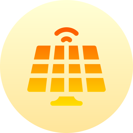 ソーラーパネル Basic Gradient Circular icon