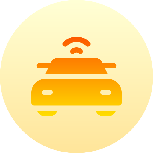 車 Basic Gradient Circular icon