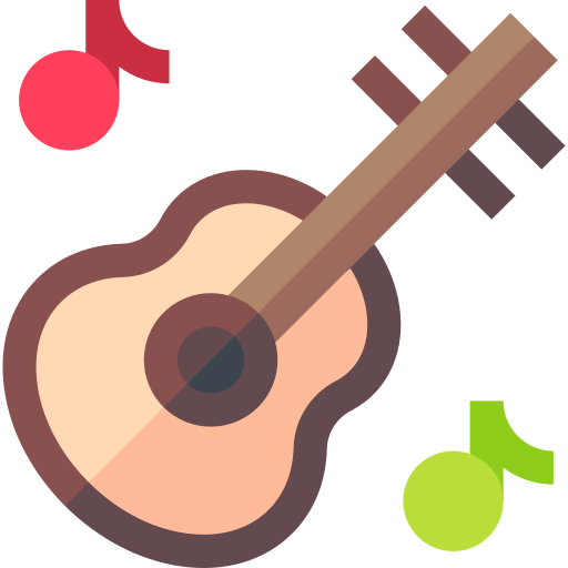 gitarre Basic Straight Flat icon