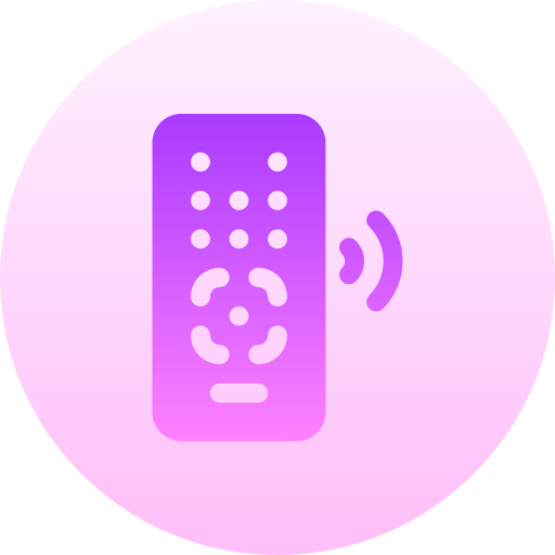 afstandsbediening Basic Gradient Circular icoon