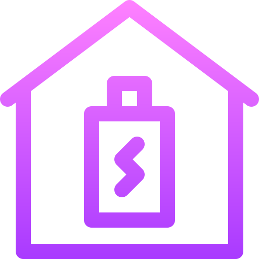 Умный дом Basic Gradient Lineal color иконка