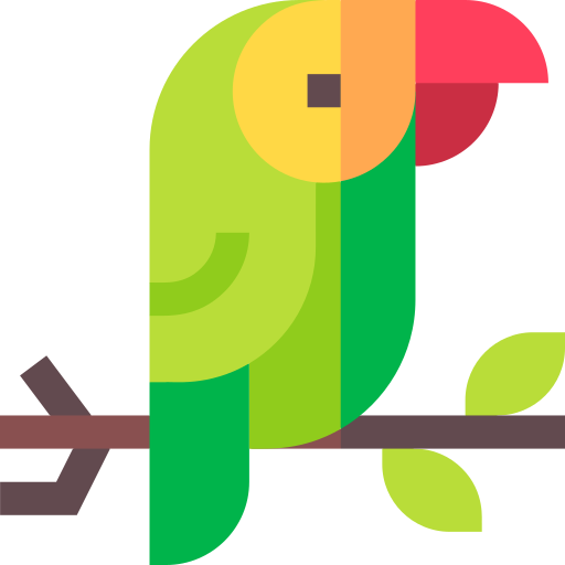 papagei Basic Straight Flat icon