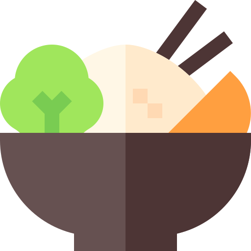 vegetariano Basic Straight Flat icono