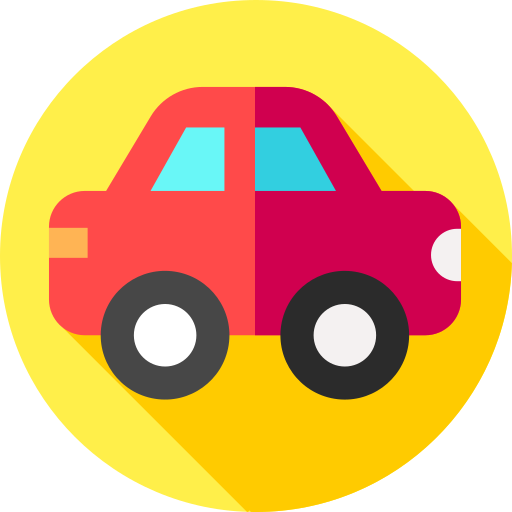 auto Flat Circular Flat icono