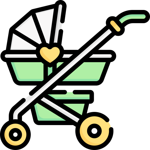 carrinho de bebê Special Lineal color Ícone